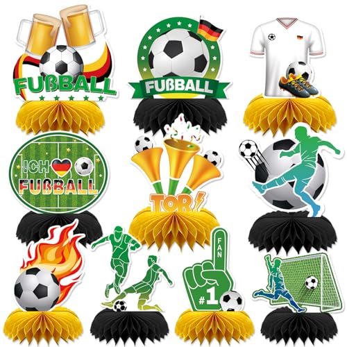 JULMELON Fussball Deko, 10 Stück Fußball Tischdeko Deutschland Fußball Party Deko Fußball Sport Bienenwabe Mittelstücke Fußball Em 2024 Deko JULMELON Fussball Deko, 10 Stück Fußball Tischdeko Deutschland Fußball Party Deko Fußball Sport Bienenwabe Mittelstücke Fußball Em 2024 Deko von JULMELON