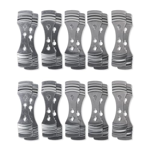 Kerzendocht-Zentriervorrichtung, Metallhalter mit 3 Löchern für Kerzenherstellung, 20 Stück von JULWHISPER