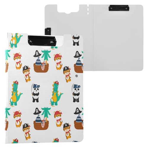 JUMBEAR Cartoon-Dinosaurier-Klemmbrett A4 mit Doppel-Clips, faltbares Klemmbrett mit Abdeckung, leicht, persönlicher Organizer, geeignet für Krankenhaus, Büro, Schule, Geschäft, Klassenzimmer JUMBEAR Cartoon-Dinosaurier-Klemmbrett A4 mit Doppel-Clips, faltbares Klemmbrett mit Abdeckung, leicht, persönlicher Organizer, geeignet für Krankenhaus, Büro, Schule, Geschäft, Klassenzimmer von JUMBEAR