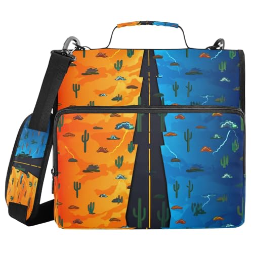 JUMBEAR Dramatische Wüstenlandschaft Reißverschluss Ordner mit Schultergurt, 3,8 cm O-Ringe, Fächermappe, mehrere Taschen, Kapazität 600 Blatt JUMBEAR Dramatische Wüstenlandschaft Reißverschluss Ordner mit Schultergurt, 3,8 cm O-Ringe, Fächermappe, mehrere Taschen, Kapazität 600 Blatt von JUMBEAR