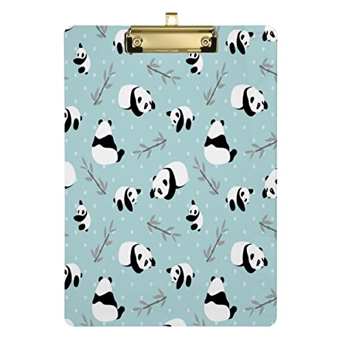 JUMBEAR Klemmbrett Niedliche Panda Briefgröße Klemmbretter Nachfüllbare PVC-Platte mit Clip Hartfaserplatte für A4 Papiere Büro Arbeiter Schule 31,8 x 22,9 cm JUMBEAR Klemmbrett Niedliche Panda Briefgröße Klemmbretter Nachfüllbare PVC-Platte mit Clip Hartfaserplatte für A4 Papiere Büro Arbeiter Schule 31,8 x 22,9 cm von JUMBEAR