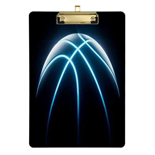 JUMBEAR Klemmbrett Schwarz Basketball Briefgröße Klemmbretter Nachfüllbare PVC-Platte mit Clip Hartfaserplatte für A4 Papiere Büro Arbeiter Schule 31,8 x 22,9 cm JUMBEAR Klemmbrett Schwarz Basketball Briefgröße Klemmbretter Nachfüllbare PVC-Platte mit Clip Hartfaserplatte für A4 Papiere Büro Arbeiter Schule 31,8 x 22,9 cm von JUMBEAR