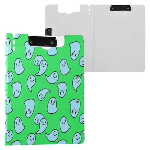 JUMBEAR Niedliches Halloween-Geister-Klemmbrett A4 mit Doppel-Clips, faltbares Klemmbrett mit Abdeckung, leichter persönlicher Organizer, geeignet für Krankenhaus, Büro, Schule, Geschäft JUMBEAR Niedliches Halloween-Geister-Klemmbrett A4 mit Doppel-Clips, faltbares Klemmbrett mit Abdeckung, leichter persönlicher Organizer, geeignet für Krankenhaus, Büro, Schule, Geschäft von JUMBEAR
