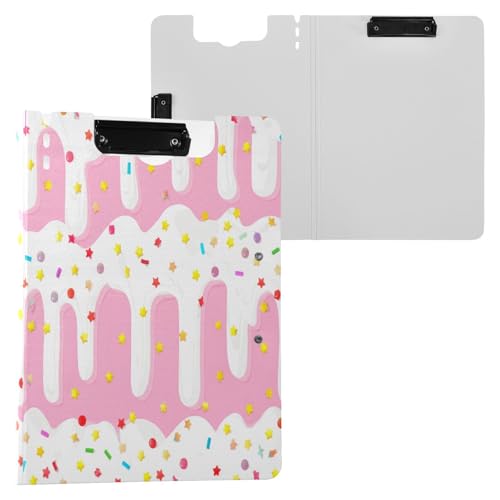 JUMBEAR Yummy Eiscreme-Klemmbrett A4 mit Doppel-Clips, faltbares Klemmbrett mit Abdeckung, leichter persönlicher Organizer, geeignet für Krankenhaus, Büro, Schule, Geschäft, Klassenzimmer JUMBEAR Yummy Eiscreme-Klemmbrett A4 mit Doppel-Clips, faltbares Klemmbrett mit Abdeckung, leichter persönlicher Organizer, geeignet für Krankenhaus, Büro, Schule, Geschäft, Klassenzimmer von JUMBEAR
