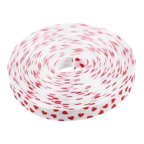 JUMPLAWN 1 Rolle Valentinstagsband Zum Basteln, Herzband Zum Basteln, Herzband Für Valentinstagsdekorationen, Geschenkband Zum Valentinstag, 9,1 M JUMPLAWN 1 Rolle Valentinstagsband Zum Basteln, Herzband Zum Basteln, Herzband Für Valentinstagsdekorationen, Geschenkband Zum Valentinstag, 9,1 M von JUMPLAWN