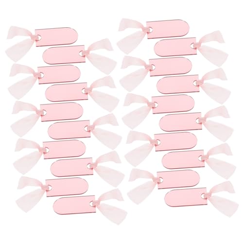 JUMPLAWN 1 Satz Arched Acrylic Sitzplatzkarten für Hochzeiten Wiederverwendbare Namensschilder mit Band Reservierte Schilder für Stuhldekorationen Pflegeleicht Modern von JUMPLAWN