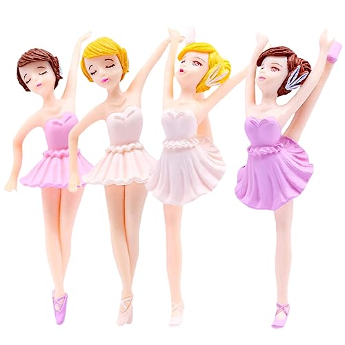 JUMPLAWN Mädchen Figur Cupcake Dekoration Tanzendes Mädchen Ornament Miniatur Figuren Set JUMPLAWN Mädchen Figur Cupcake Dekoration Tanzendes Mädchen Ornament Miniatur Figuren Set von JUMPLAWN