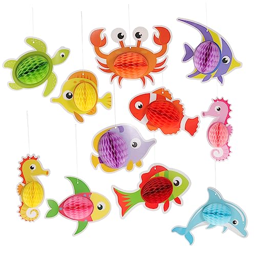 JUMPLAWN 1 Satz Meerestier-Set Geburtstag Glücklich Wabenkugelverzierung Hängende Fischdekorationen Girlande Neon Dekorationen Für Partys Partydekorationen Wabendeckendekorationen Latex JUMPLAWN 1 Satz Meerestier-Set Geburtstag Glücklich Wabenkugelverzierung Hängende Fischdekorationen Girlande Neon Dekorationen Für Partys Partydekorationen Wabendeckendekorationen Latex von JUMPLAWN