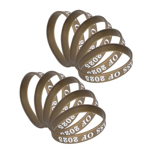 JUMPLAWN 10 Stück Silikon Armbänder für Abschlussfeier Gummiarmbänder mit Aufdruck Partygeschenke für Männer Frauen und Teenager und Bedeutungsvoll JUMPLAWN 10 Stück Silikon Armbänder für Abschlussfeier Gummiarmbänder mit Aufdruck Partygeschenke für Männer Frauen und Teenager und Bedeutungsvoll von JUMPLAWN