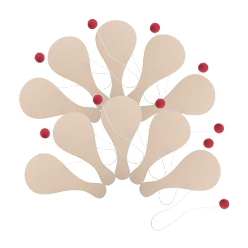 JUMPLAWN 10 Stück Teiliges DIY Holz Paddle Ball für Kreatives Malspielzeug für Mädchen und Jungen für Bastelprojekte und Eltern Junge Mädchen Aktivitäten JUMPLAWN 10 Stück Teiliges DIY Holz Paddle Ball für Kreatives Malspielzeug für Mädchen und Jungen für Bastelprojekte und Eltern Junge Mädchen Aktivitäten von JUMPLAWN