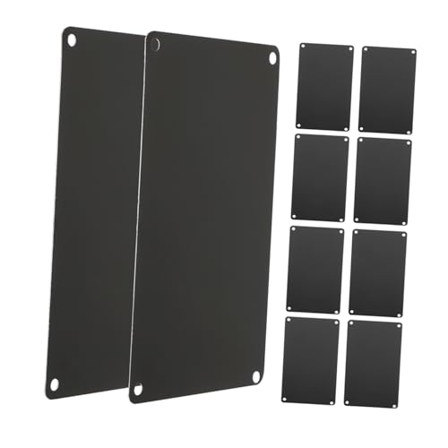 JUMPLAWN 10 Stück Teiliges Schwarze Aluminium Schilder mit Löchern Blanko Metall Namensschilder zum Gravieren Vielseitige DIY Plaketten für Tür Büro und Dekoration JUMPLAWN 10 Stück Teiliges Schwarze Aluminium Schilder mit Löchern Blanko Metall Namensschilder zum Gravieren Vielseitige DIY Plaketten für Tür Büro und Dekoration von JUMPLAWN