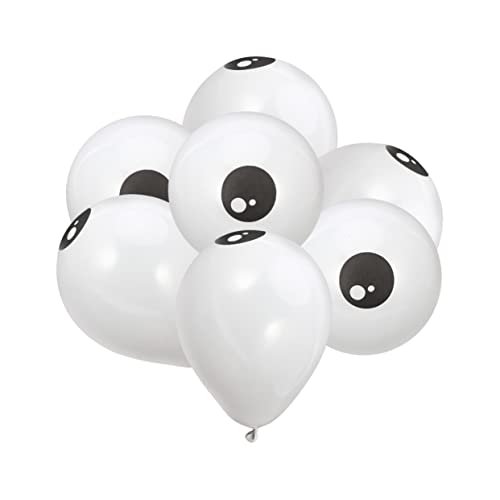 JUMPLAWN 100Stücke Halloween Augenballons Dicke Latex Luftballons für Party Dekoration Wiederverwendbare Halloween mit Buntem Design für Festliche Anlässe JUMPLAWN 100Stücke Halloween Augenballons Dicke Latex Luftballons für Party Dekoration Wiederverwendbare Halloween mit Buntem Design für Festliche Anlässe von JUMPLAWN