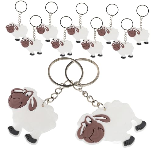 JUMPLAWN 12Stücke Süße Schaf Schlüsselanhänger Tierischer Schaf Taschenanhänger Für Kindergeburtstage Partys Und Dekoration Langlebig Und Ansprechend Für Belohnungen JUMPLAWN 12Stücke Süße Schaf Schlüsselanhänger Tierischer Schaf Taschenanhänger Für Kindergeburtstage Partys Und Dekoration Langlebig Und Ansprechend Für Belohnungen von JUMPLAWN