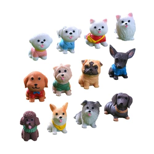 JUMPLAWN 12stücke Miniatur Hund Figuren Aus Resin Realistische Tierdeko Für Terrarien Puppenhäuser Und Tischdekoration Für Hundeliebhaber Und Gartenliebhaber JUMPLAWN 12stücke Miniatur Hund Figuren Aus Resin Realistische Tierdeko Für Terrarien Puppenhäuser Und Tischdekoration Für Hundeliebhaber Und Gartenliebhaber von JUMPLAWN