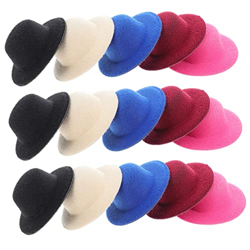 JUMPLAWN 15-teiliges Mini-puppenhut-Set Für Mädchen Spielzeug Bastelzubehör Ankleide-Kopfbedeckungen Für Puppen von JUMPLAWN