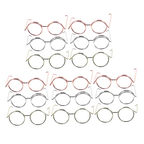 JUMPLAWN 15stücke Teiliges Set Miniatur Puppenbrillen Eyewear Rahmen Für DIY Projekte Stilvolle Kleine Brillen Roségold Silber Und Gold Für Puppen Und Fotografie-Requisiten JUMPLAWN 15stücke Teiliges Set Miniatur Puppenbrillen Eyewear Rahmen Für DIY Projekte Stilvolle Kleine Brillen Roségold Silber Und Gold Für Puppen Und Fotografie-Requisiten von JUMPLAWN