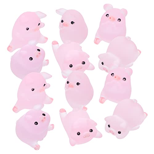JUMPLAWN 18Stücke Teiliges DIY Harz Schwein Charm Kleine Schweine für Bastelprojekte Dekoration für Telefonhüllen Haarklammern und Fotorahmen Vielseitig Einsetzbar von JUMPLAWN