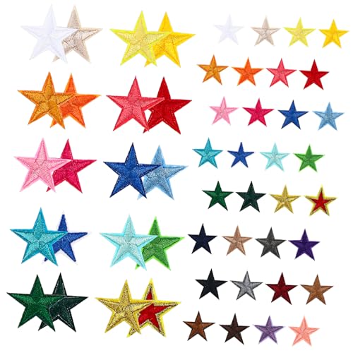 JUMPLAWN 1Packung Aufnäher zum Aufbügeln Fünfzackige Stern Patches Farben für Kleidung Basteln Rucksäcke und Mehr Robuster Polyester mit Schmelzkleber JUMPLAWN 1Packung Aufnäher zum Aufbügeln Fünfzackige Stern Patches Farben für Kleidung Basteln Rucksäcke und Mehr Robuster Polyester mit Schmelzkleber von JUMPLAWN