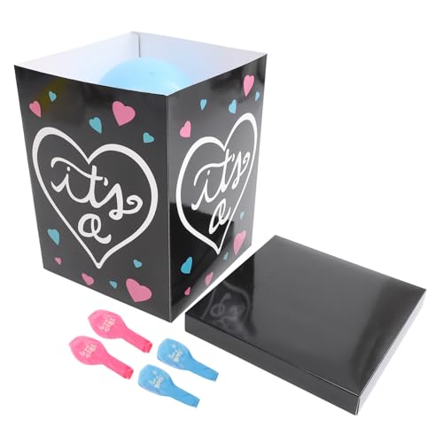 JUMPLAWN 1Satz Gender Reveal Box Mit Ballons Für Jungen Oder Dekoration Für Babyparty Und Geschlecht Offenbarung Luftballons Box Für Feierlichkeiten von JUMPLAWN