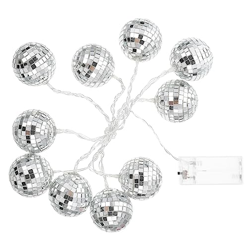 JUMPLAWN 1Satz LED Spiegelkugel Lichterkette für Schlafzimmer und Partys mit Warmweißen Leds Dekorative Disco Ball Lichter für Weihnachten und Urlaubsdekoration Hochwertige JUMPLAWN 1Satz LED Spiegelkugel Lichterkette für Schlafzimmer und Partys mit Warmweißen Leds Dekorative Disco Ball Lichter für Weihnachten und Urlaubsdekoration Hochwertige von JUMPLAWN