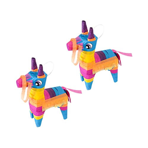 JUMPLAWN 2 Stück Traditionelle Mexikanische Piñata Süßigkeiten Gefüllte Piñata zum Aufhängen für Geburtstagsfeiern und Fiestas Dekorative Lamas für Kindergeburtstag von JUMPLAWN