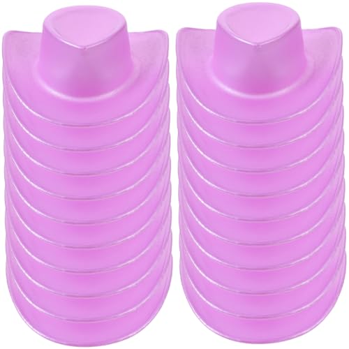 JUMPLAWN 20 Stück Mini Cowboyhüte Cowboyhüte Mini Weiß Cowgirlhut Kuhmädchenhut Mini Hut Mini Puppenhüte Hut Modell Kuhhut Winzige Mini Hüte Großpackung Cowboy Stil Puppenparty von JUMPLAWN