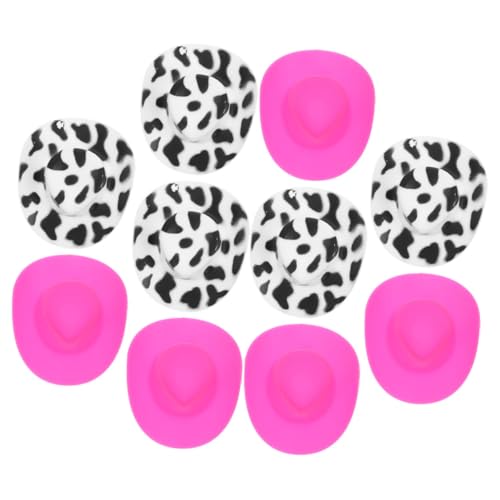 JUMPLAWN 20 Stück Partydekorationen Miniaturhüte Dekorative Hüte Zarte Hüte Süße Minihüte Mini-Dinge Minihüte Zum Basteln Kleines Hauszubehör Entzückende Hüte Puppenhüte Basteln Plastik von JUMPLAWN