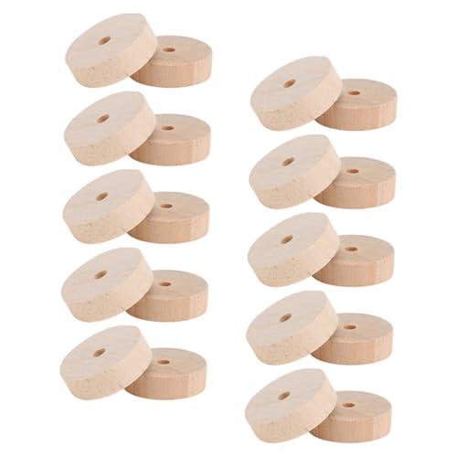 JUMPLAWN 20Stücke Holzräder für DIY Bastelprojekte Unlackierte Runde Holzräder Dicke für Kreative Handwerksideen Dekoration JUMPLAWN 20Stücke Holzräder für DIY Bastelprojekte Unlackierte Runde Holzräder Dicke für Kreative Handwerksideen Dekoration von JUMPLAWN