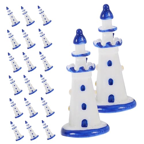 JUMPLAWN 20stücke Teiliges Miniatur Leuchtturm Modell Dekorative Figuren Für Mikro-landschaften Resin Skulpturen Für Heimdekoration Und Fotorequisiten Umrandete Ornamente JUMPLAWN 20stücke Teiliges Miniatur Leuchtturm Modell Dekorative Figuren Für Mikro-landschaften Resin Skulpturen Für Heimdekoration Und Fotorequisiten Umrandete Ornamente von JUMPLAWN