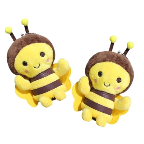 JUMPLAWN 2Stücke Gefüllte Bienen Schlüsselanhänger Plüsch Anhänger Dekoration für Taschen und Rucksäcke Süße Bienenfiguren für Vielseitige Hängedekoration für Partys JUMPLAWN 2Stücke Gefüllte Bienen Schlüsselanhänger Plüsch Anhänger Dekoration für Taschen und Rucksäcke Süße Bienenfiguren für Vielseitige Hängedekoration für Partys von JUMPLAWN