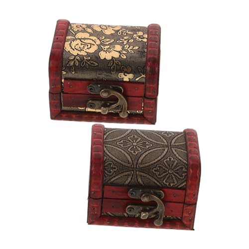 JUMPLAWN 2Stücke Kleine Schmuckschatulle Holz Schmuckbox mit Klassischem Chinesischen Design für Schmuckaufbewahrung und Reise Zeitlose Handwerkskunst für Sammler JUMPLAWN 2Stücke Kleine Schmuckschatulle Holz Schmuckbox mit Klassischem Chinesischen Design für Schmuckaufbewahrung und Reise Zeitlose Handwerkskunst für Sammler von JUMPLAWN