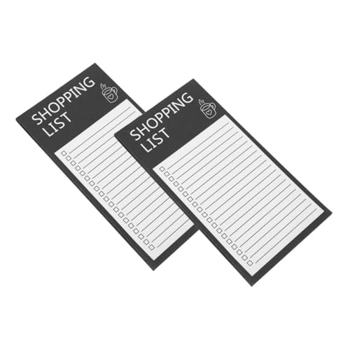JUMPLAWN 2Stücke Magnetische Notizblöcke für Einkaufslisten to Do Listen Notizen für Kühlschrank Kompakt Wiederverwendbar Stilvolles Design für Organisation von JUMPLAWN