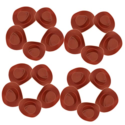 JUMPLAWN 30 Stück Mini Plastik Cowboy Hat Model tortendeko Einschulung Miniatur-Puppenhut kleine Hütchen zum Basteln Hut winzige Dekore Mini-Cowgirl-Hut Mini-Hüte Brown JUMPLAWN 30 Stück Mini Plastik Cowboy Hat Model tortendeko Einschulung Miniatur-Puppenhut kleine Hütchen zum Basteln Hut winzige Dekore Mini-Cowgirl-Hut Mini-Hüte Brown von JUMPLAWN