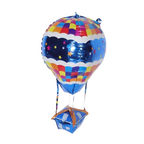 JUMPLAWN 4 Stück Heißluftballon Dekoration Heißluftballon Luftballon Mittelstücke Mini Heißluftballon Partyballons Dekoration Ballon Display Geburtstagsdekoration Aluminiumfolie von JUMPLAWN
