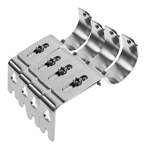 JUMPLAWN 4 Stück Teiliges Set Verstellbare Vorhangstangenhalterungen Wandhalterung für Vorhänge Einfach zu Installierende Stabile Gardinenstangenhalter aus Robustem Material für JUMPLAWN 4 Stück Teiliges Set Verstellbare Vorhangstangenhalterungen Wandhalterung für Vorhänge Einfach zu Installierende Stabile Gardinenstangenhalter aus Robustem Material für von JUMPLAWN