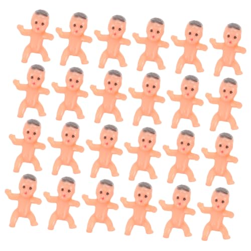 JUMPLAWN 40Stücke Mini Junge Mädchen Kunststoff Babypuppen für Babypartys Dekoration Charmante Miniaturfiguren für zur Raumgestaltung von JUMPLAWN