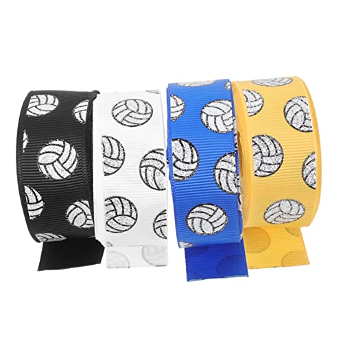 JUMPLAWN 4Rollen Volleyball Geschenkband Dekoratives Wickelband für DIY für Geschenkverpackungen und Bastelprojekte JUMPLAWN 4Rollen Volleyball Geschenkband Dekoratives Wickelband für DIY für Geschenkverpackungen und Bastelprojekte von JUMPLAWN