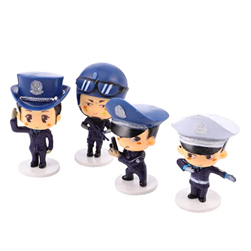 JUMPLAWN 4Stücke Polizei Figuren Kuchenverzierung aus Harz Cartoon Tortendeko für Kindergeburtstag und Partys Wiederverwendbar Dekoration für Kuchen JUMPLAWN 4Stücke Polizei Figuren Kuchenverzierung aus Harz Cartoon Tortendeko für Kindergeburtstag und Partys Wiederverwendbar Dekoration für Kuchen von JUMPLAWN