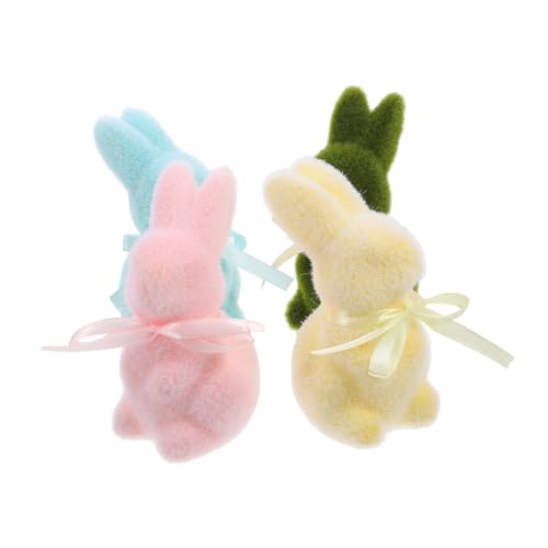 JUMPLAWN 4stücke Teiliges Von Süßen Mooshasen-Figuren Miniatur-osterhasen-Dekorationen Für Tisch Und Party-feiern Für Ostern Wohnzimmer JUMPLAWN 4stücke Teiliges Von Süßen Mooshasen-Figuren Miniatur-osterhasen-Dekorationen Für Tisch Und Party-feiern Für Ostern Wohnzimmer von JUMPLAWN