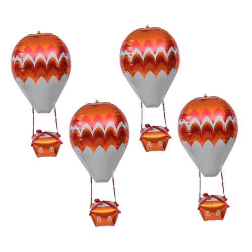 JUMPLAWN 5 Stück Aluminiumfolie Heißluftballon Luftballons Orange Weiß Partydeko Shower Wiederverwendbar Robust Langlebig für Geburtstag Fest JUMPLAWN 5 Stück Aluminiumfolie Heißluftballon Luftballons Orange Weiß Partydeko Shower Wiederverwendbar Robust Langlebig für Geburtstag Fest von JUMPLAWN
