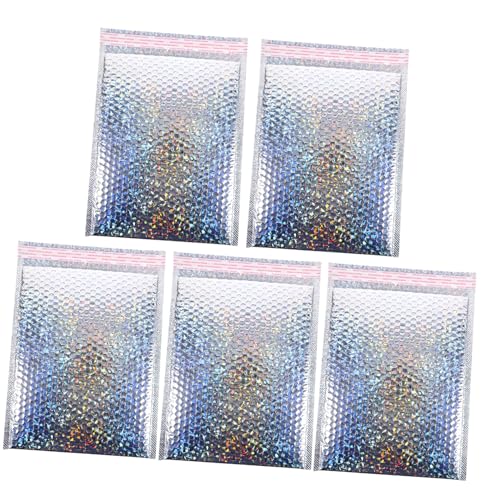 JUMPLAWN 5 Stück Stoßfeste Luftpolstertaschen Verpackungsbeutel Paketbeutel Selbstklebende Versandtaschen Versandtaschen Kleine Luftpolstertaschen Gepolsterte Umschläge von JUMPLAWN