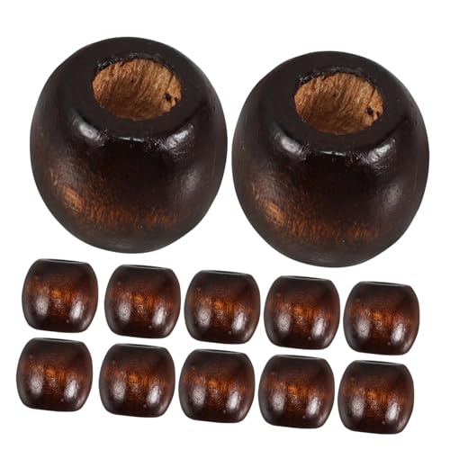JUMPLAWN 50 Stück Naturholzperlen Abacus Spacer Beads für Diy Schmuckherstellung und Armbänder Loch Rustikales Design für Kreative Projekte von JUMPLAWN