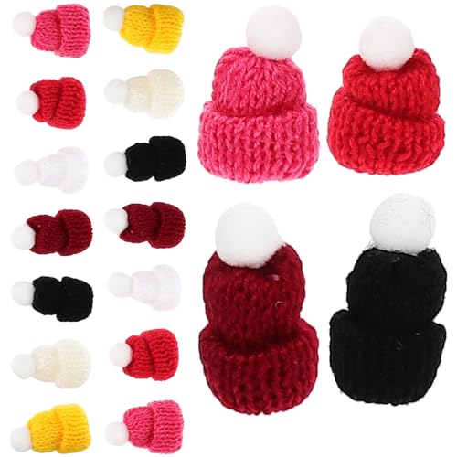 JUMPLAWN 50Stücke Mini Strickhüte Bunte Puppenhüte für DIY Dekoration Handgemachte Winzige Hüte für Weihnachten Fotorequisiten Bastelprojekte Hochwertige Wollmützen für Kreative JUMPLAWN 50Stücke Mini Strickhüte Bunte Puppenhüte für DIY Dekoration Handgemachte Winzige Hüte für Weihnachten Fotorequisiten Bastelprojekte Hochwertige Wollmützen für Kreative von JUMPLAWN