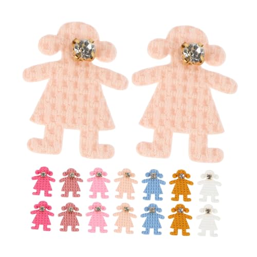 JUMPLAWN 50stücke Strass-bär-Applikationen Aus Stoff Für -bastelprojekte Dekoration Und Kleidung Gemischte Farben Für Kreative Designs Und Persönliche Anpassungen von JUMPLAWN