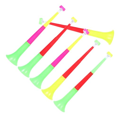 JUMPLAWN 6 Stück Einziehbares Horn Fußballtrompete Fan-Jubelhorn tragbares Hornspielzeug Sport Party Spiel jubelnde Spielzeuge Noisemaker Plastik JUMPLAWN 6 Stück Einziehbares Horn Fußballtrompete Fan-Jubelhorn tragbares Hornspielzeug Sport Party Spiel jubelnde Spielzeuge Noisemaker Plastik von JUMPLAWN
