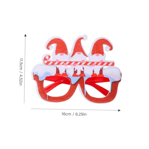 JUMPLAWN 6 Stück Weihnachtsgläser glitzernde weihnachtsbrille Dekoration Cocktail lustig rahmen weihnachtsdeko Brillenfassungen dekorative Gläser für Partys Plastik JUMPLAWN 6 Stück Weihnachtsgläser glitzernde weihnachtsbrille Dekoration Cocktail lustig rahmen weihnachtsdeko Brillenfassungen dekorative Gläser für Partys Plastik von JUMPLAWN