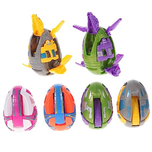 JUMPLAWN 6Stücke Teiliges Dinosaurier Eierspielzeug Verformbare Dino Modelle für Lernspielzeug mit Dinosaurier Effekten für Kreative Spielstunden und JUMPLAWN 6Stücke Teiliges Dinosaurier Eierspielzeug Verformbare Dino Modelle für Lernspielzeug mit Dinosaurier Effekten für Kreative Spielstunden und von JUMPLAWN