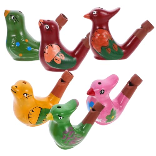 JUMPLAWN 6Stücke Wasservogelpfeifen aus Keramik für Bunte Sichere Geräuschmacher mit Entzückendem Design als oder Partyspielzeug JUMPLAWN 6Stücke Wasservogelpfeifen aus Keramik für Bunte Sichere Geräuschmacher mit Entzückendem Design als oder Partyspielzeug von JUMPLAWN