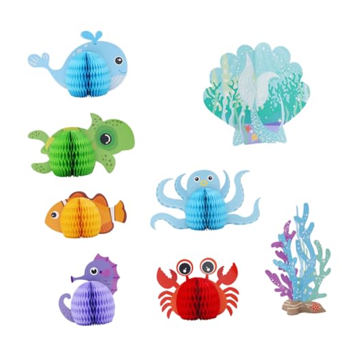 JUMPLAWN 8 Stück Marine Party Supplies -Themendekoration Geburtstag Papier Handwerk Geburtstag Wabenkugeln Ornamente zum Thema Marine Meerestier-Ornamente JUMPLAWN 8 Stück Marine Party Supplies -Themendekoration Geburtstag Papier Handwerk Geburtstag Wabenkugeln Ornamente zum Thema Marine Meerestier-Ornamente von JUMPLAWN