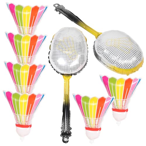 JUMPLAWN 8Stücke Aufblasbare Badminton Ballons für Geburtstagsfeiern Aluminiumfolie Farbenfrohe Sport Dekoration für Partys und Feiern Langlebig und Einfach Aufzublasen JUMPLAWN 8Stücke Aufblasbare Badminton Ballons für Geburtstagsfeiern Aluminiumfolie Farbenfrohe Sport Dekoration für Partys und Feiern Langlebig und Einfach Aufzublasen von JUMPLAWN